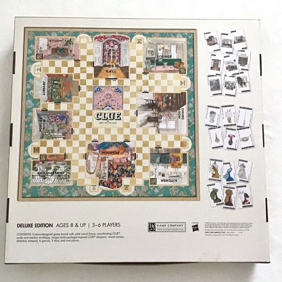 Anthropologie Deluxe Edition Clue Board Game NIB - Picture 6 of 9